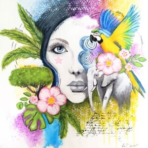 Aline - Lessensciel Accompagnement et peinture vibratoire